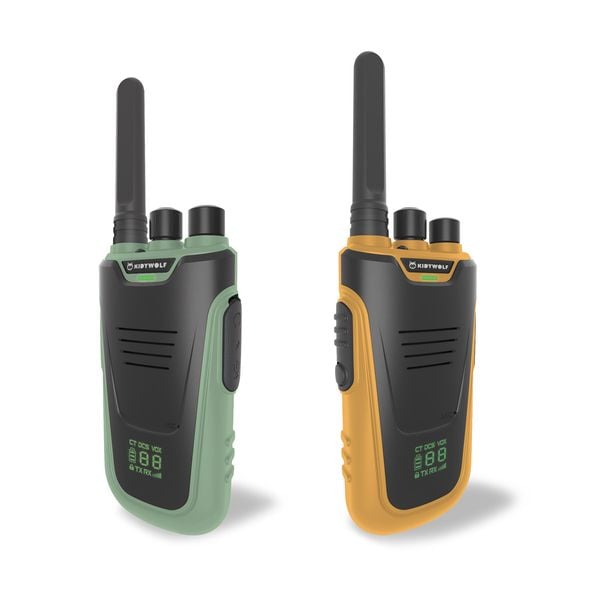 Produktbild: KIDYWOLF Walkie-Talkies mit Taschenlampe gr&uuml;n/orange