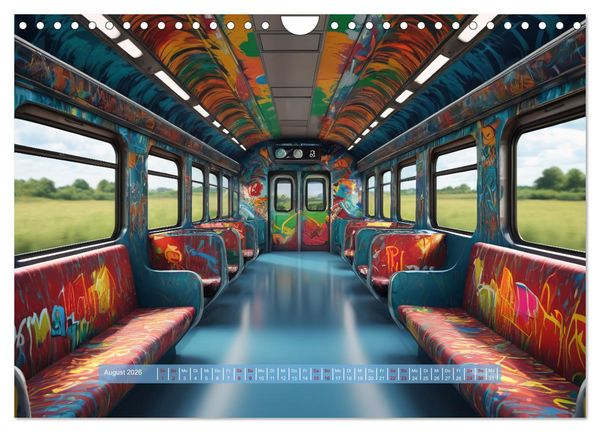 Produktbild: Graffiti Train (Wandkalender 2026 DIN A4 quer), CALVENDO Monatskalender
