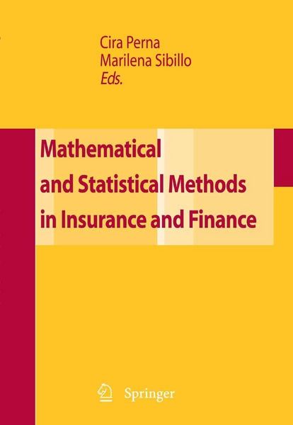 Produktbild: Mathematical and Statistical Methods for Insurance and Finance