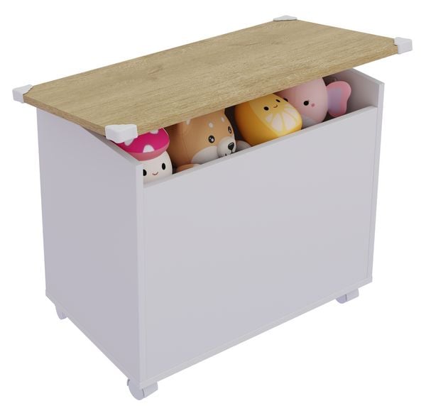 Produktbild: Holz Sitztruhe Sitzbank Truhe Kiste Bosula M
