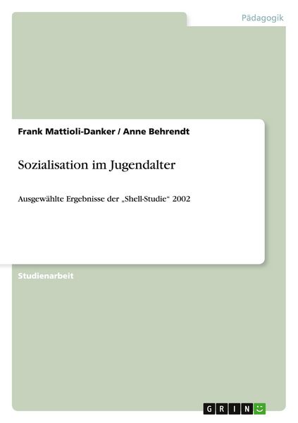 Produktbild: Sozialisation im Jugendalter