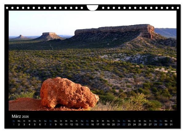 Produktbild: Namibia 2026 Farben der W&uuml;ste (Wandkalender 2026 DIN A4 quer), CALVENDO Monatskalender
