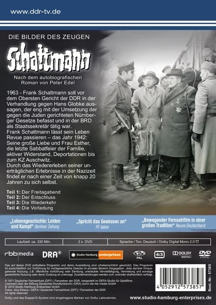 Produktbild: Die Bilder des Zeugen Schattmann [2 DVDs]