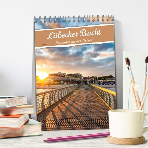 Produktbild: L&uuml;becker Bucht Seeb&auml;der an der Ostsee (Tischkalender 2026 DIN A5 hoch), CALVENDO Monatskalender