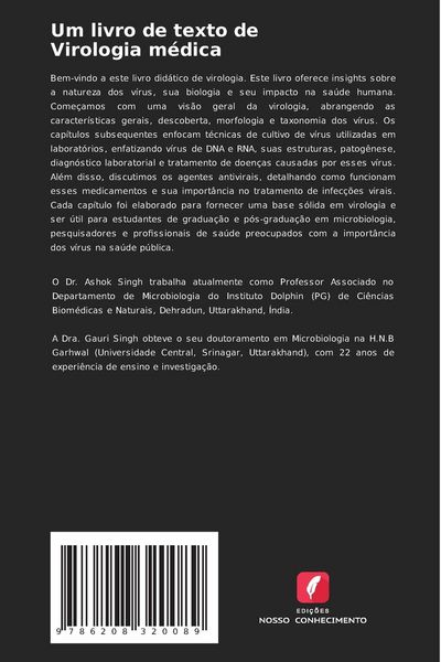 Produktbild: Um livro de texto de Virologia m&eacute;dica