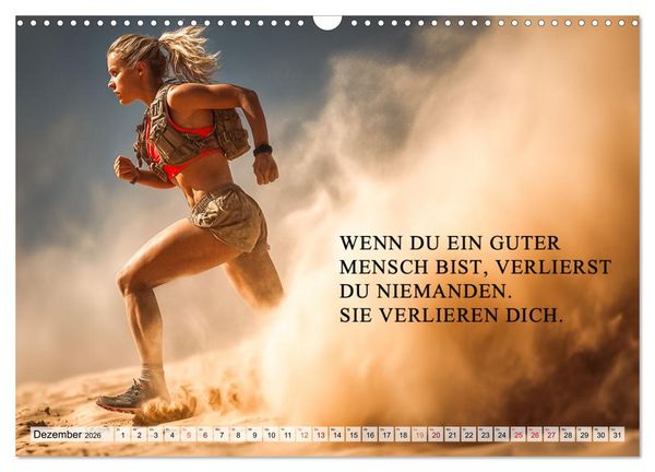 Produktbild: Weisheit und Motivation - Inspiration voller Sinn und St&auml;rke (Wandkalender 2026 DIN A3 quer), CALVENDO Monatskalender