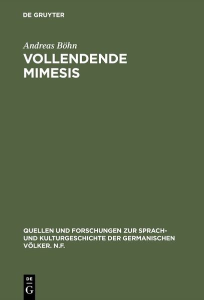 Produktbild: Vollendende Mimesis