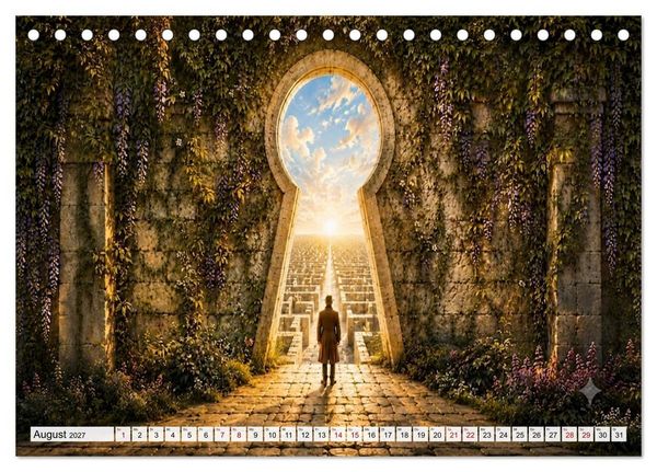 Produktbild: Zwischen Ausgang und Unendlichkeit (Tischkalender 2027 DIN A5 quer), CALVENDO Monatskalender