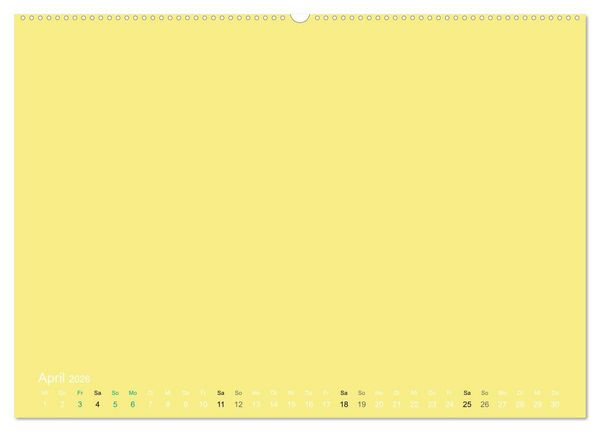 Produktbild: Bastelkalender - Gelb (Wandkalender 2026 DIN A2 quer), CALVENDO Monatskalender