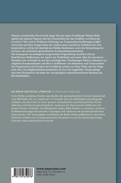 Produktbild: Zeit und &rsaquo;&acirc;ventiure&lsaquo; in Wolframs von Eschenbach &rsaquo;Parzival&lsaquo;