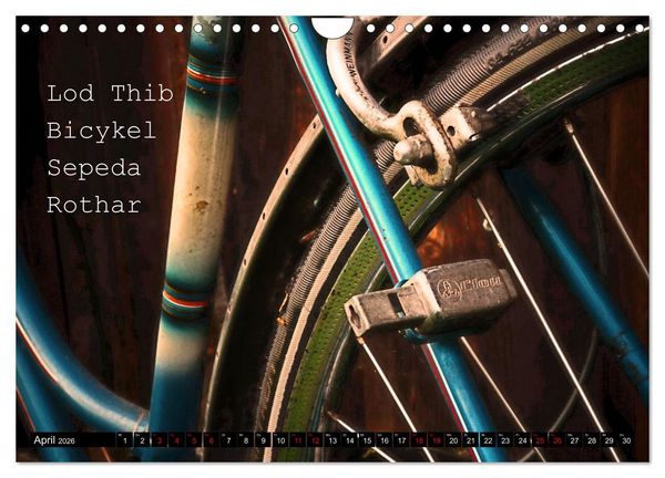 Produktbild: Weltfahrrad (Wandkalender 2026 DIN A4 quer), CALVENDO Monatskalender