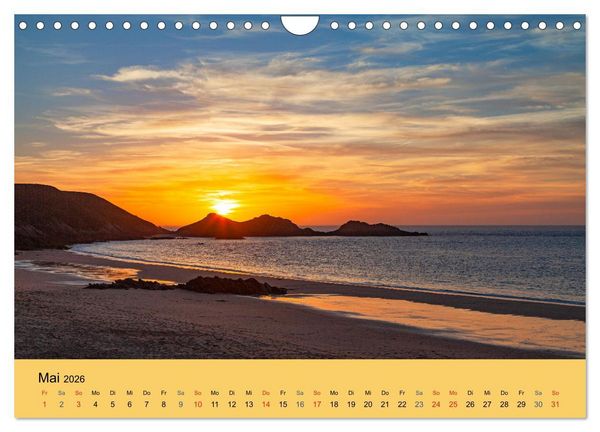 Produktbild: Sonnenunterg&auml;nge an der Atlantikk&uuml;ste (Wandkalender 2026 DIN A4 quer), CALVENDO Monatskalender