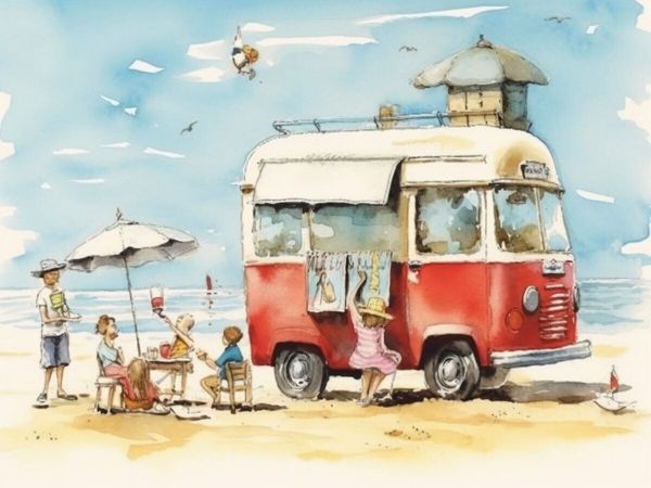 Produktbild: CALVENDO Puzzle Strandfreuden | 1000 Teile Lege-Gr&ouml;&szlig;e 64x48cm Foto-Puzzle f&uuml;r gl&uuml;ckliche Stunden