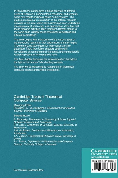 Produktbild: Nonmonotonic Reasoning