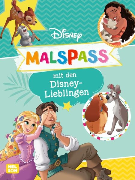 Disney Kreative Beschäftigung: Malspaß mit den Disney-Lieblingen, Taschenbuch von , Nelson, 9783845126685