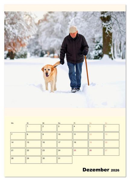 Produktbild: Der Familienkalender - Mit Hund durchs Jahr (Tischkalender 2026 DIN A5 hoch), CALVENDO Monatskalender