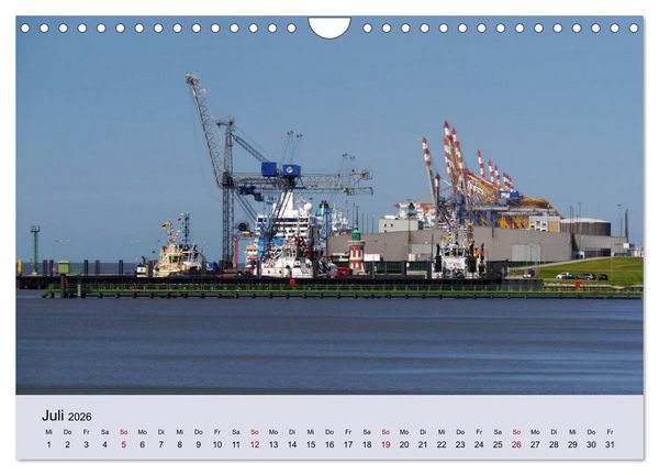 Produktbild: Bremerhaven. Die Seestadt an der Nordseek&uuml;ste (Wandkalender 2026 DIN A4 quer), CALVENDO Monatskalender