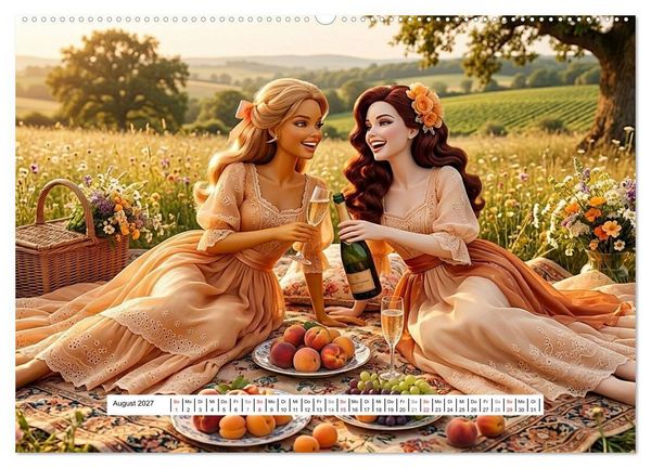 Produktbild: Fabulous Dolls &ndash; Belle &Eacute;poque (hochwertiger Premium Wandkalender 2027 DIN A2 quer), Kunstdruck in Hochglanz