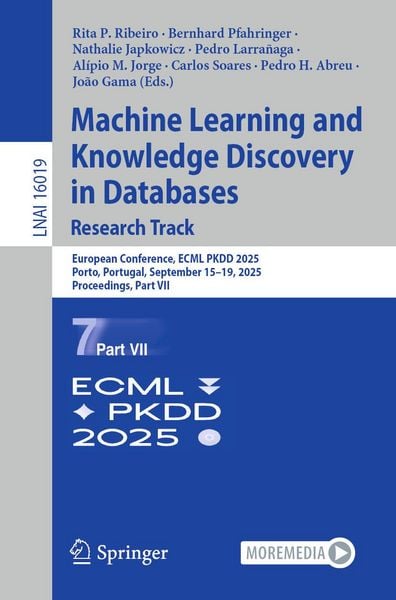 Produktbild: Machine Learning and Knowledge Discovery in Databases. Research Track