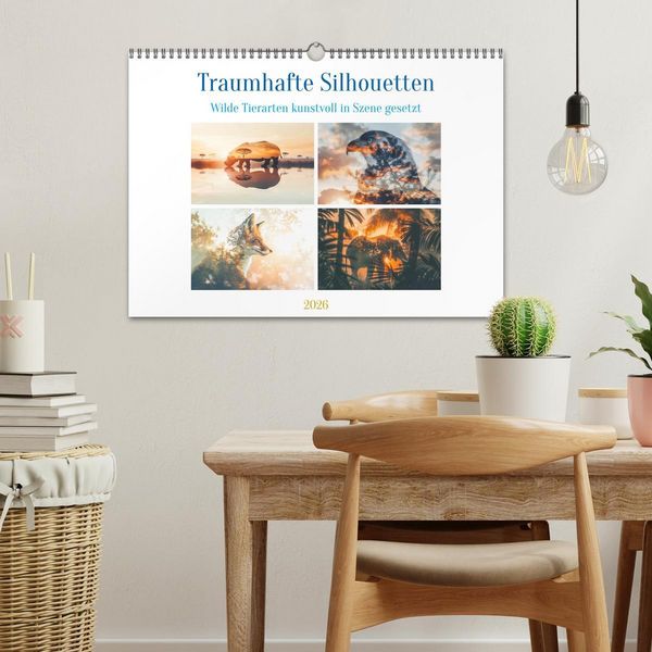 Produktbild: Traumhafte Silhouetten (Wandkalender 2026 DIN A3 quer), CALVENDO Monatskalender