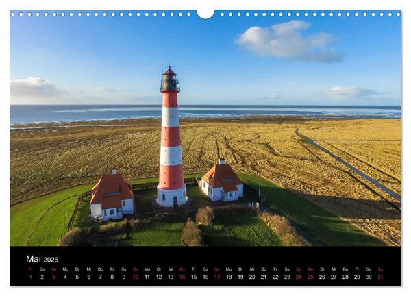 Produktbild: Luftaufnahmen - Faszinierendes Nordfriesland (Wandkalender 2026 DIN A3 quer), CALVENDO Monatskalender