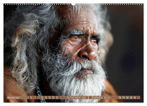 Produktbild: Aborigines - Farben des Outback (hochwertiger Premium Wandkalender 2026 DIN A2 quer), Kunstdruck in Hochglanz