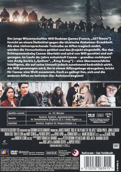 Produktbild: Planet der Affen: Prevolution