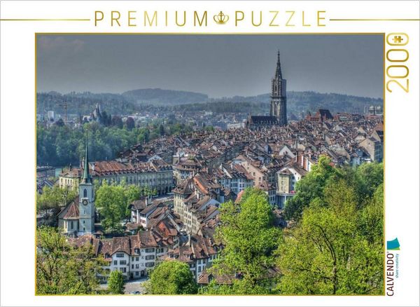 Produktbild: CALVENDO Puzzle &Uuml;ber den D&auml;chern von Bern | 2000 Teile Lege-Gr&ouml;&szlig;e 90x67cm Foto-Puzzle f&uuml;r gl&uuml;ckliche Stunden