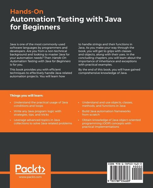 Produktbild: Hands-On Automation Testing with Java for Beginners