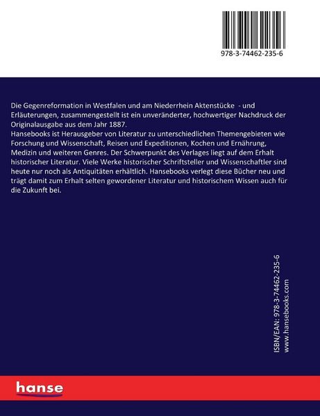 Produktbild: Die Gegenreformation in Westfalen und am Niederrhein Aktenst&uuml;cke