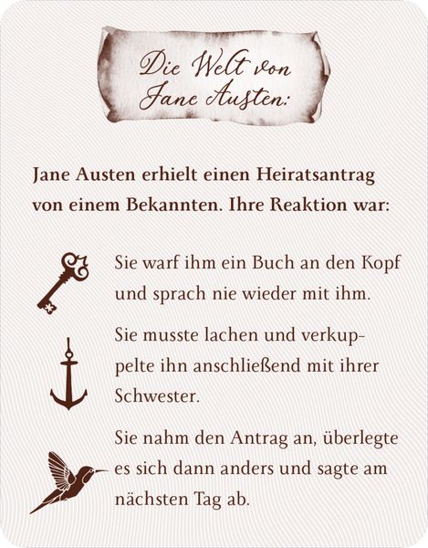 Produktbild: Die Welt der Jane Austen - Das Quiz