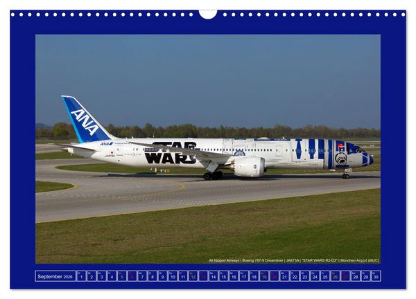 Produktbild: Bunte Airliner (Wandkalender 2026 DIN A3 quer), CALVENDO Monatskalender