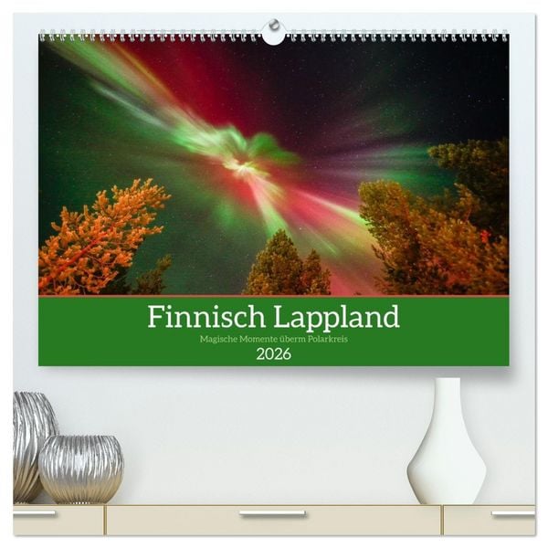 Produktbild: Finnisch Lappland (hochwertiger Premium Wandkalender 2026 DIN A2 quer), Kunstdruck in Hochglanz