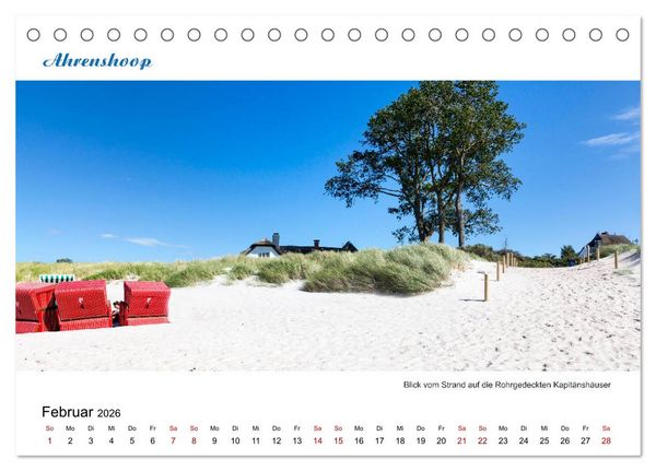 Produktbild: Panorama-Blick Fischland-Darss-Zingst (Tischkalender 2026 DIN A5 quer), CALVENDO Monatskalender