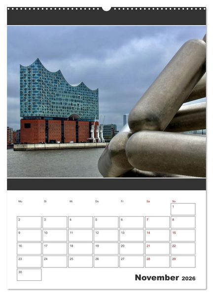 Produktbild: Wahrzeichen Elphi (Wandkalender 2026 DIN A2 hoch), CALVENDO Monatskalender