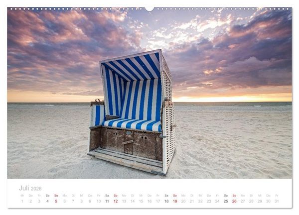 Produktbild: Sehnsucht Sylt (hochwertiger Premium Wandkalender 2026 DIN A2 quer), Kunstdruck in Hochglanz