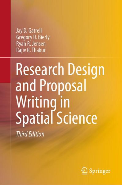 Produktbild: Research Design and Proposal Writing in Spatial Science