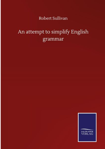 Produktbild: An attempt to simplify English grammar