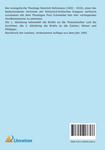Produktbild: Hand-Commentar zum Neuen Testament