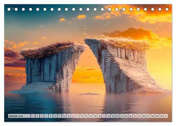 Produktbild: An den Grenzen der Realit&auml;t (Tischkalender 2026 DIN A5 quer), CALVENDO Monatskalender