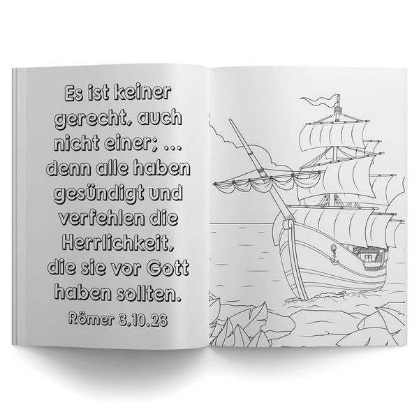 Produktbild: Malheft mit Bibelversen