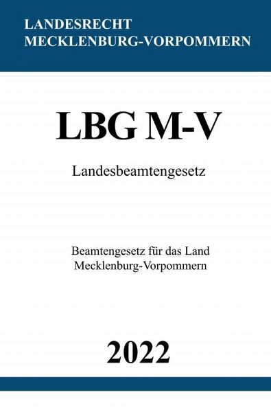 Produktbild: Landesbeamtengesetz LBG M-V 2022