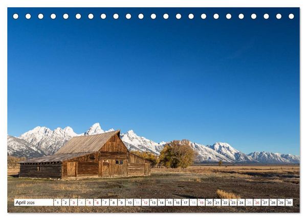 Produktbild: Grand Teton National Park (Tischkalender 2026 DIN A5 quer), CALVENDO Monatskalender