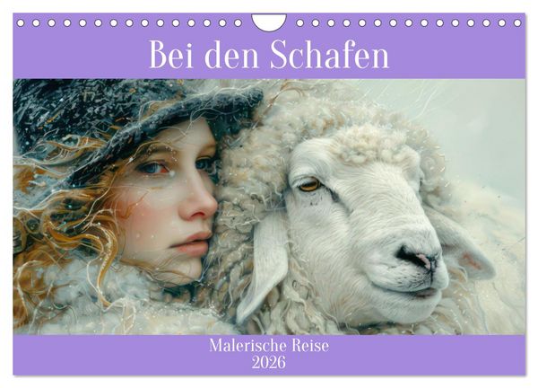 Produktbild: Bei den Schafen - Malerische Reise (Wandkalender 2026 DIN A4 quer), CALVENDO Monatskalender