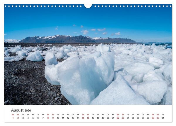 Produktbild: Island - Elemente der Natur (Wandkalender 2026 DIN A3 quer), CALVENDO Monatskalender