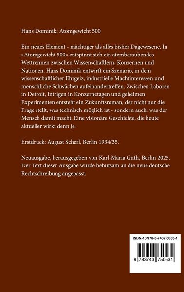 Produktbild: Atomgewicht 500
