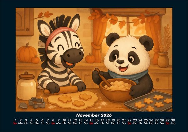Produktbild: Zara & Pippin - Beste Freunde f&uuml;rs Jahr 2026 Fotokalender DIN A4