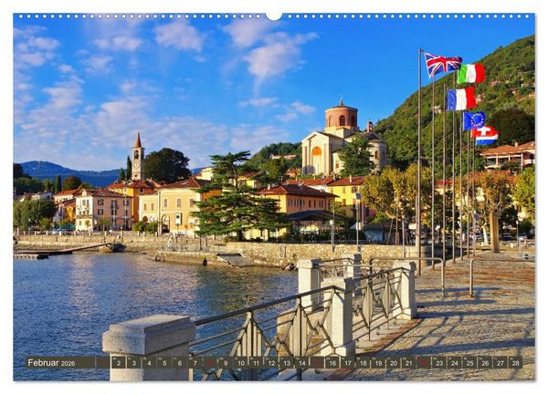 Produktbild: Lago Maggiore - Bezaubernde Orte am Ostufer (hochwertiger Premium Wandkalender 2026 DIN A2 quer), Kunstdruck in Hochglanz