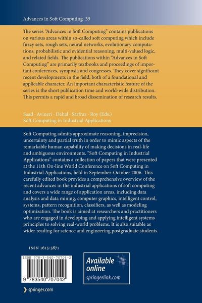 Produktbild: Soft Computing in Industrial Applications