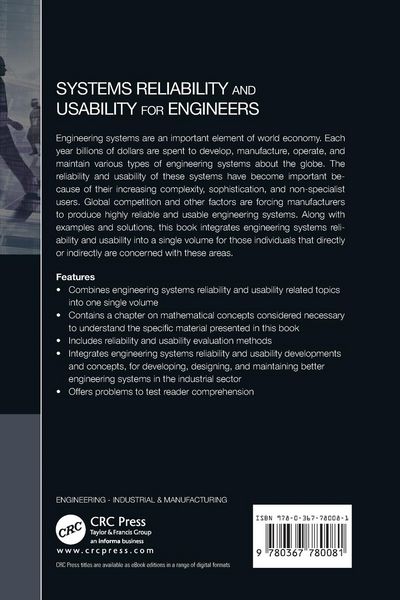 Produktbild: Systems Reliability and Usability for Engineers